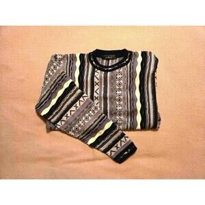 Protege L Vintage 90s Pattern Knit Sweater